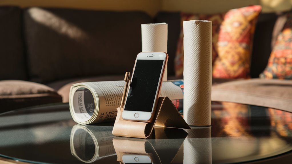 home karaoke with household items