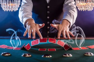 fiery casino card dealer