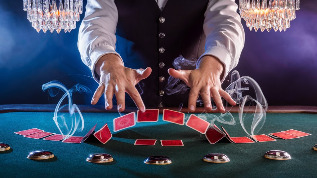 fiery casino card dealer