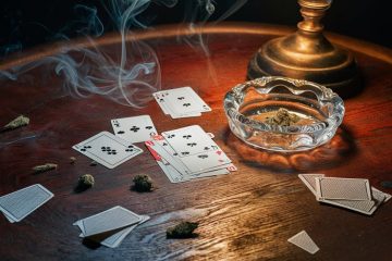 poker cards fire cannabis