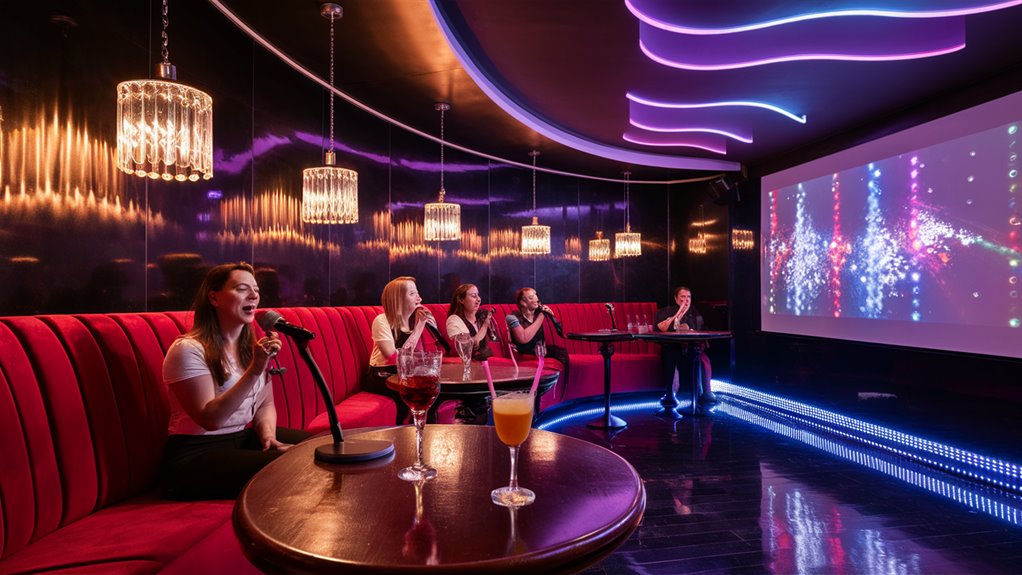 sing together at karaoke